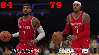 NBA 2K19 vs NBA Live 19 Ratings Which Game Has More Accurate Player Ratings??