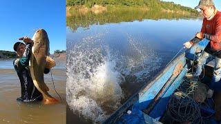 Cocinamos una cachama de 10 kilos y sacamos un pescado monstruo en el río orinoco 