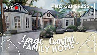  roblox bloxburg  ️ no gamepass large coastal family roleplay house ꒰ exterior build ꒱ - itapixca