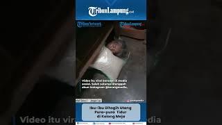 Ibu ibu Ditagih Utang Pura pura Tidur di Kolong Meja#shorts #tribunlampung