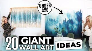 20 Large Wall Art IDEAS that are SUPER AFFORDABLE and CHEAP