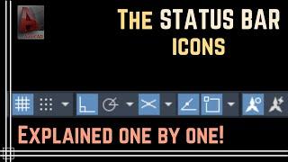 Autocad - The icons of the Status bar explained