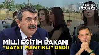 MİLLİ EĞİTİM BAKANI OKUL MÜDÜRÜNÜ DEĞİL HABERİ YAPANI HEDEF ALDI VE “GAYET MANTIKLI” DEDİ