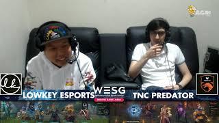 Lowkey Esports vs TNC Predator Game 2 Bo3  WESG 2019 PH Qualifiers