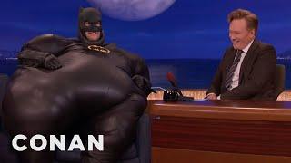 Why Adam Pally Is Dressed Like “Fatman  CONAN on TBS