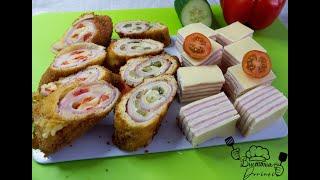 Appetizers with ham and cheese - dobos appetizer - ham and cheese rolls # 137