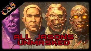 ALL JASONS UNMASKED in Friday the 13th the game