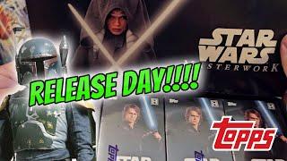 2022 Topps Star Wars Masterwork Hobby Box Rip Big Name #d Auto Fun Set 