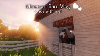 Ride With Me  Barn Vlog  Minecraft Equestrian Roleplay ️