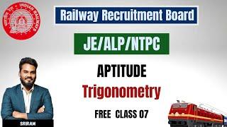 Trigonometry  APTITUDE  FREE  CLASS 07  TNPSC AE  JDO  RRB JE  KARPOM TAMIZHA