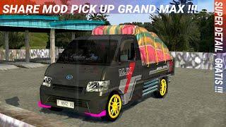 MOD PICK UP GRAND MAX BUSSID  SUPER DETAIL 