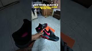 Nike Renew Elevate 2 unboxing Black Pink mens basketball shoes