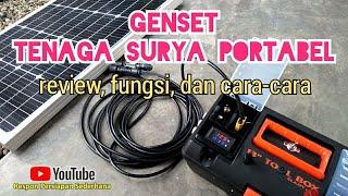 Genset Tenaga Surya Portabel PLTS Powerpack - Review fungsi dan cara memanfaatkannya