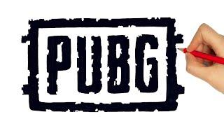 How To Draw PUBG Logo  drawing pubg logo