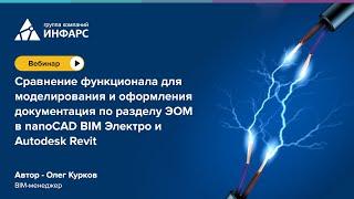 Сравнение nanoCAD BIM Электро и Autodesk Revit при работе с разделом ЭОМ