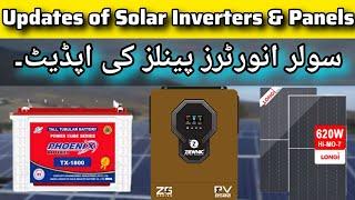 Current update of Solar Inverters & Panels