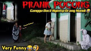 PRANK POCONG... BOCIL NGINTIP ORANG MANDI... ENDING LUCU BANGET