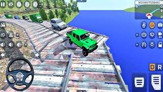 4*4 jeep very dangerous off-road driving  bus simulator indonesia