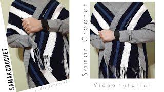 كروشيه غرزة كوفيه رجالى سهلة أوشال حريمى تكرار سطرواحد مش حتصدقى النتيجةEasy crochet scarf stitch