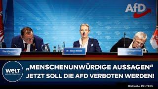 DEUTSCHLAND AFD-VERBOT Antrag von Union SPD Grüne und Linke wegen „menschenunwürdigen Aussagen“