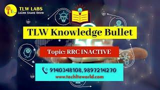 5G NR FACT_RRC Inactive in 5G-NR_002  TLW knowledge bullet 