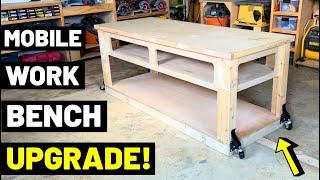 This Mobile Workbench is WAY BETTER After This Upgrade Rolling Work Table Casters