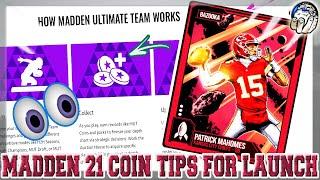 Madden 21 Coin MAKING Tips & Tricks To Get Your MUT 21 Team Started At Launch