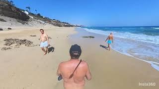 Nude walk 4K beach below Club Aldiana to Playa Piedras Caidas and Playa Butihondo Royal Palm Resort