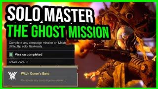 SOLO FLAWLESS MASTER The Ghosts  Mission Witch Queen Triumph Destiny 2