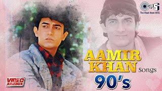 Aamir Khan 90s Hit Songs - Video Jukebox  Bollywood 90s Classic Romantic Songs  Hindi Love Songs