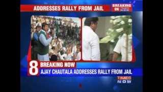 Ajay Chautala flouts rules inside Tihar jail.