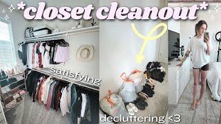 *HUGE* summer closet cleanout 2024   decluttering + organizing my entire closet