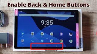 How to change Lenovo Tab M10 navigation screen with buttons।। Enable Back Button