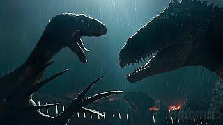 T-Rex y Therizinosaurus vs. Giganotosaurus  La lucha final de Jurassic World Dominion