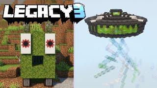 Building a UFO in Minecraft  1.18 Legacy SMP #5