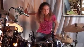 Jump Van Halen drum cover by Sina