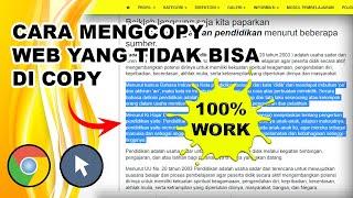 Cara Copy Paste Web yang Tidak Bisa Dicopy  Copy Paste dari Website yang Dikunci