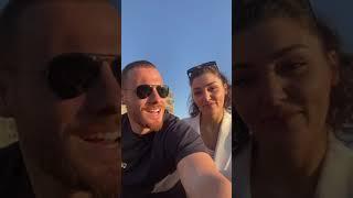 Hande Erçel and Kerem Bürsin live on Instagram - 06092021