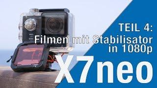 Actionpro X7neo Test  Bildstabilisator bei 1080p  Unter Wasser filmen mit der X7neo