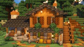 Minecraft Large Spruce Log Cabin Tutorial