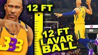 12 FOOT LAVAR BALL RARE THREE POINT DUNK.. NBA Slam Dunk Champion  DominusIV