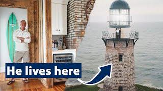 The Most UNIQUE Home is in New Yorks Oldest Lighthouse