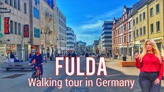 Fulda Germany  Tour  in Fulda in der Innenstadt 4k HDR 60fps