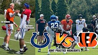 Bengals vs Colts Joint Practice DAY 1 HIGHLIGHTS Joe Burrow  Anthony Richardson +  More