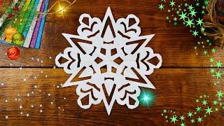 Как красиво вырезать снежинку из бумаги А4. Простая Снежинка из бумаги. Paper #snowflake. #Снежинки