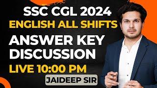 Answer Key Discussion  English All Shifts  Jaideep Sir