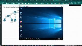 Eve-ng Lab  Install and Configure a DHCP Server for your Organization.