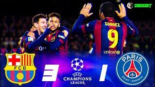 Barcelona 3-1 PSG - MSN vs Ibrahimovic - 201415 - Extended Highlights - FHD