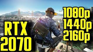 Watch Dogs 2 RTX 2070 OC  1080p - 1440p & 4K 2160p  FRAME-RATE TEST