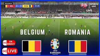 BELGIUM VS ROMANIA  EN DIRECT  LIVE  UEFA EURO 2024  SIMULATION ET  LIVE SCORE #uefa #euro